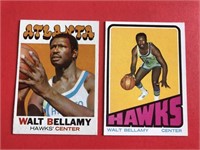 Walt Bellamy 1971 & 1972 Topps Card Lot
