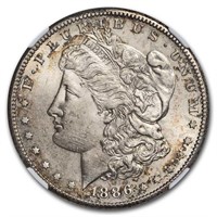 1886-S Morgan Dollar MS-64 NGC (Toned)