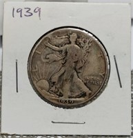 1939 WALKING LIBERTY HALF DOLLAR