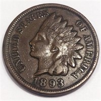 1893 Indian Head Penny High Grade