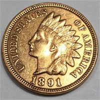 1891 Indian Head Penny High Grade