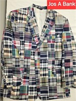 JoS A Bank Plaid Blazer NO Size