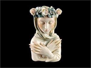 Vintage Madonna Porcelain Bust Figurine