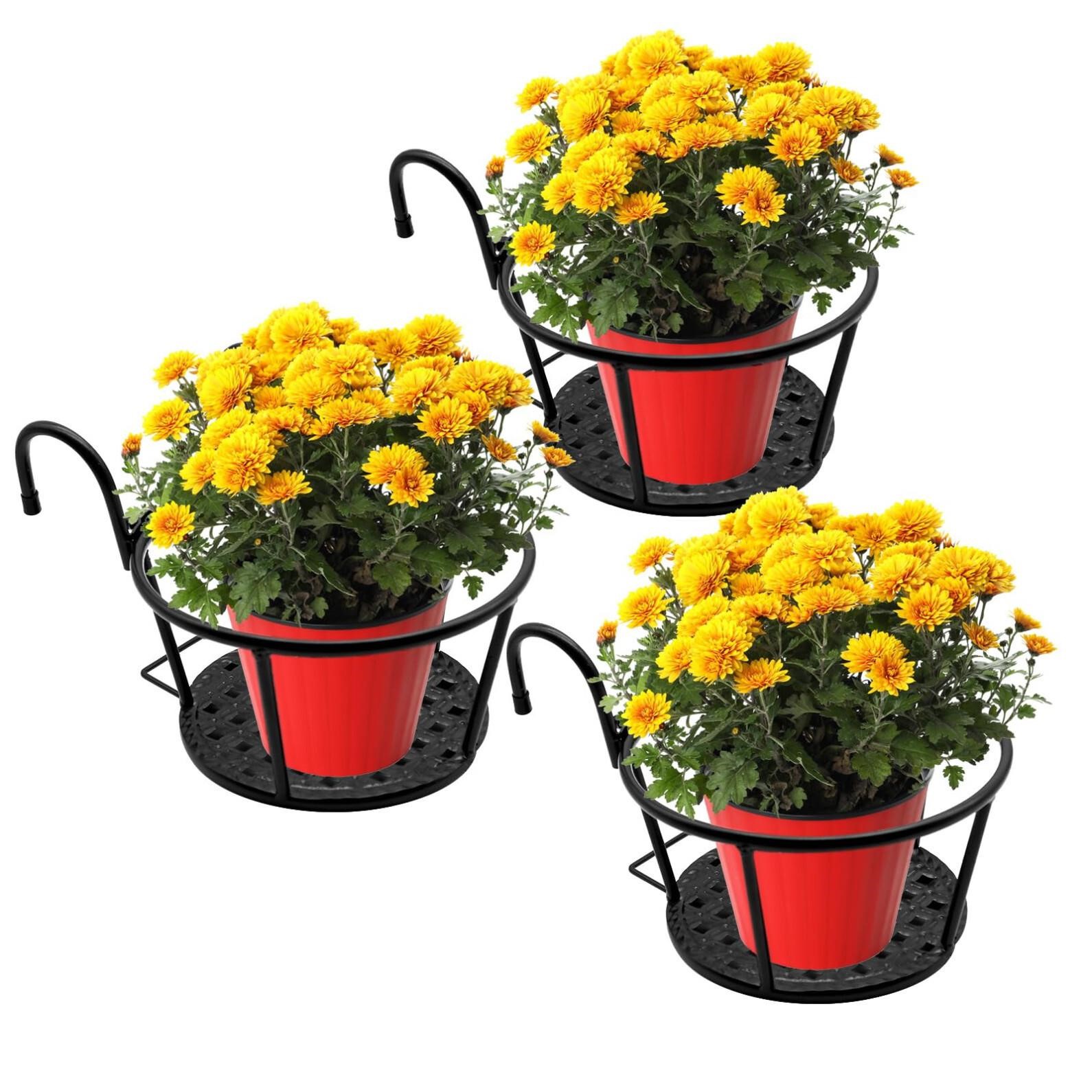NILICAN Iron Hanging Basket Flower Pot Support Hom