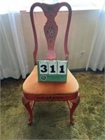 Cushioned Chair In Paint