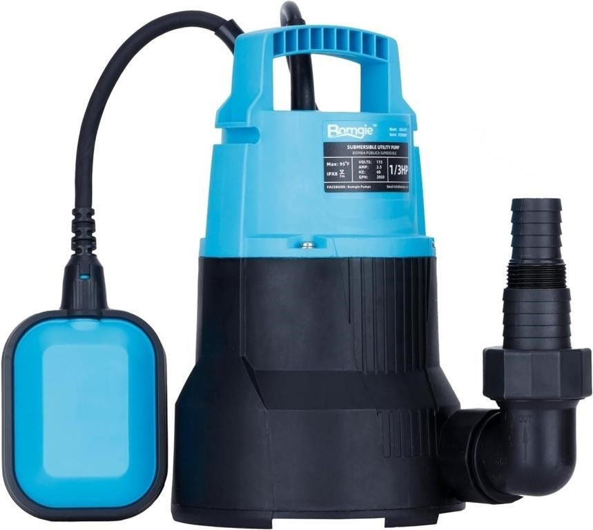 Sump Pump 1/3HP with Automatic Float Switch