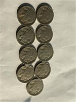 9 Buffalo Nickels