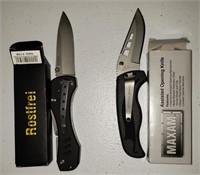 Maxam and Rostfrei Folding Knives NIB