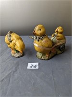 2 Chick Figurines