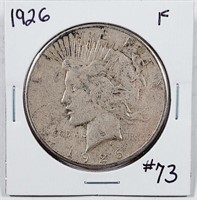 1926  Peace Dollar   F