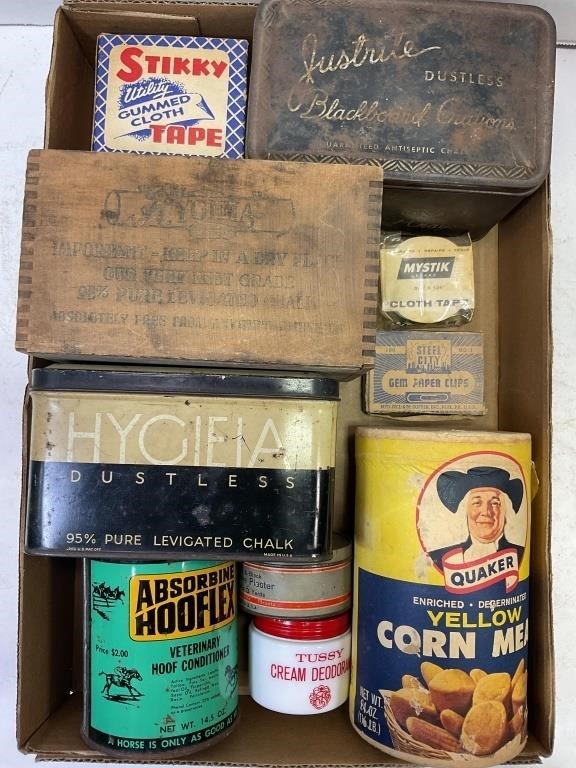LARGE ASSORTMENT OF ADVERTISING TINS & MORE