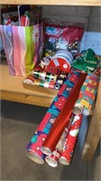 Christmas Wrapping Paper, Ribbon, & Gift Bags