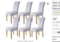 Chair Covers for Dining Chairs, 6 pcs