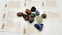 Lot of Minerals Tiger Eye, Agate, Jade, Etc