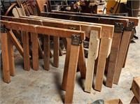 3 Sets of Wooden Saw Horses