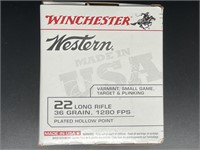 WINCHESTER WESTERN 22 LONG RIFLE 525 ROUNDS