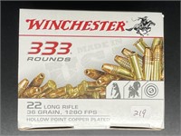 WINCHESTER 22 LONG RIFLE 333 ROUNDS