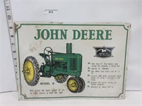 SIGN - JOH DEERE MODEL A