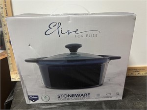 Elise Stoneware Glass Casserole