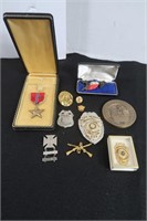 Misc Lot-Badges, Medals & more