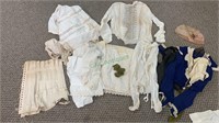 Antique clothing, includes white linen ladies