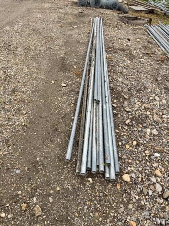 14 Pcs Metal Tubing approx 21'