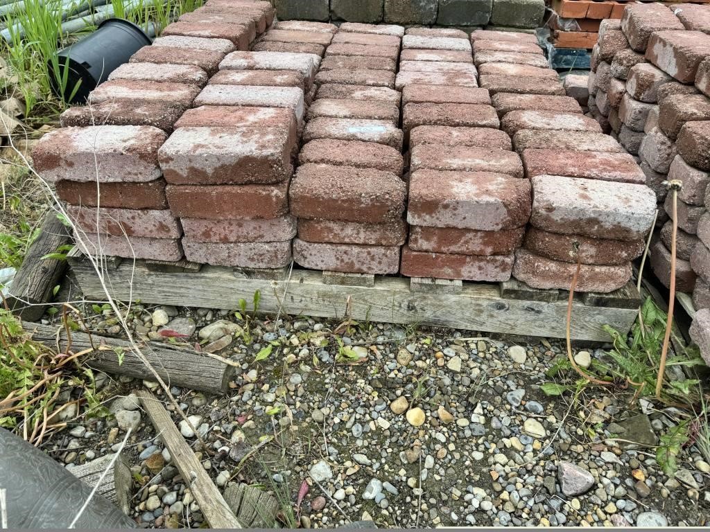 Pallet of Red Bricks