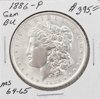 1886-P Morgan Silver Dollar Coin BU