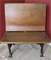 Antique School Desk Flip Up Chair Seat