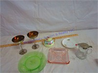 ODD PIECES GLASS WARE, COLLECTABLES