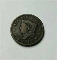 1818 Coronet Classic Head Large Cent Coin