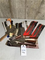 Lot of new and used paring knives