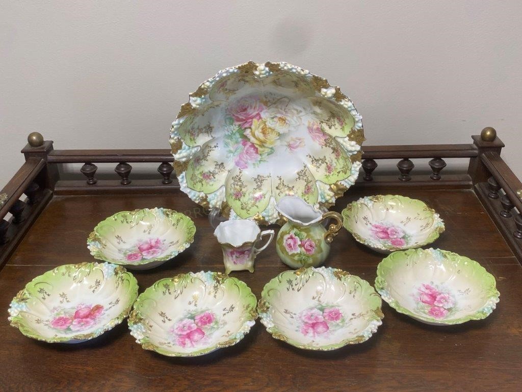 Vintage Rose Theme Bowls etc