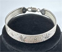 925 Silver Starburst Bracelet