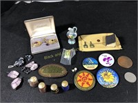 Cleanup Group with Jewelry, Thimbles, More