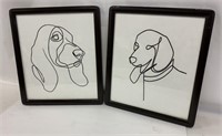 2 Framed Dog Graphics