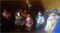 CHRISTMAS ITEMS AND NATIVITY SET