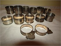 Napkin Holders Stamped Sterling 13 Count