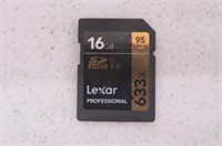 Lexar Professional 633x 16GB SDHC UHS-I/U1 Card