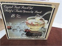 Jeanette Glass Fruit Punch Bowl Set