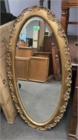 Oval Hanging Mirror 23.5x46x1