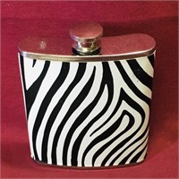 Zebra Design Liquor Flask