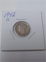 1942 Mercury Dime