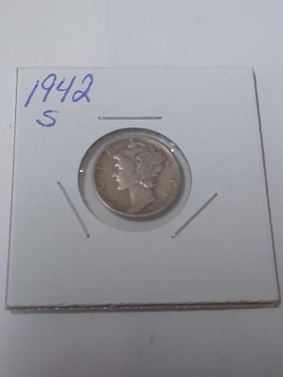 1942 Mercury Dime