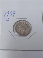 1939 Mercury Dime