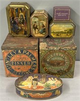 Tin Litho Advertising Containers Lot Collection