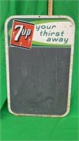 Vintage 7up menu board