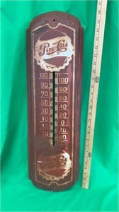 Vintage Pepsi thermometer with no glass
