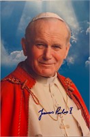 Autograph Pope John Paul II Photo