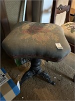 Victorian Needlepoint Stool